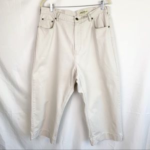 Eddie Bauer beige crop jeans SZ 16W